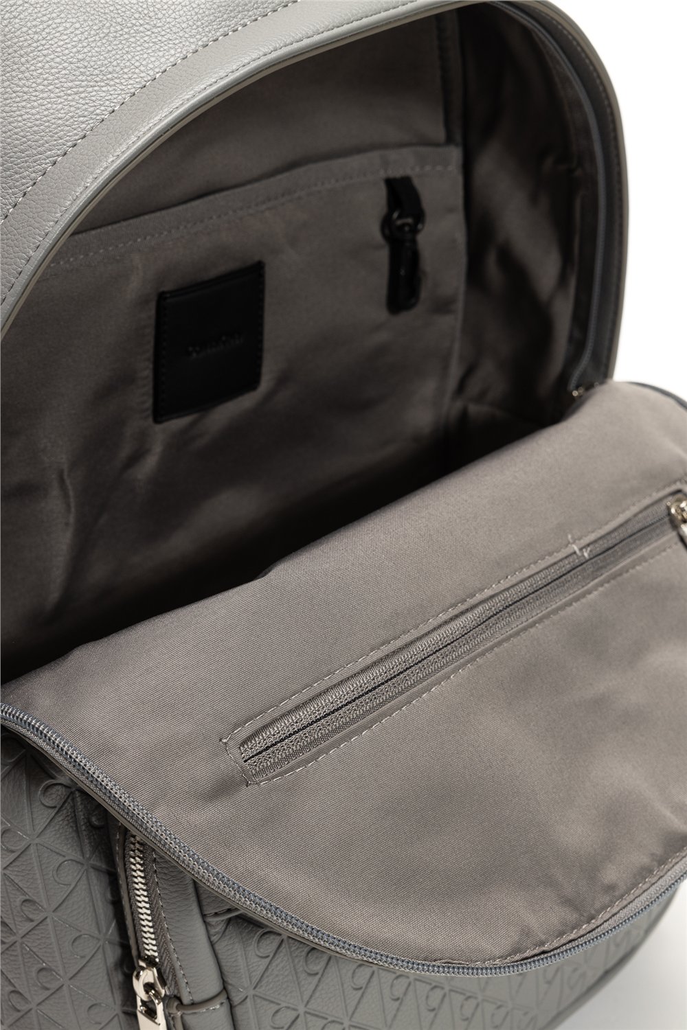 Calvin Klein Emblem Aop Emboss Round Backpack Erkek Sırt Çantası