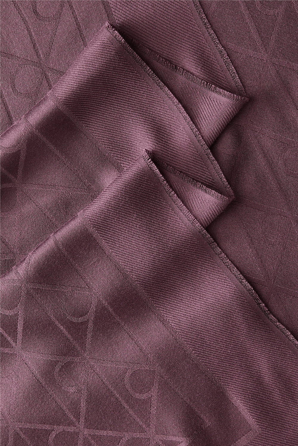 Calvin Klein Emblem Aop Glossy Tonal Scarf Kadın Atkı Siyah