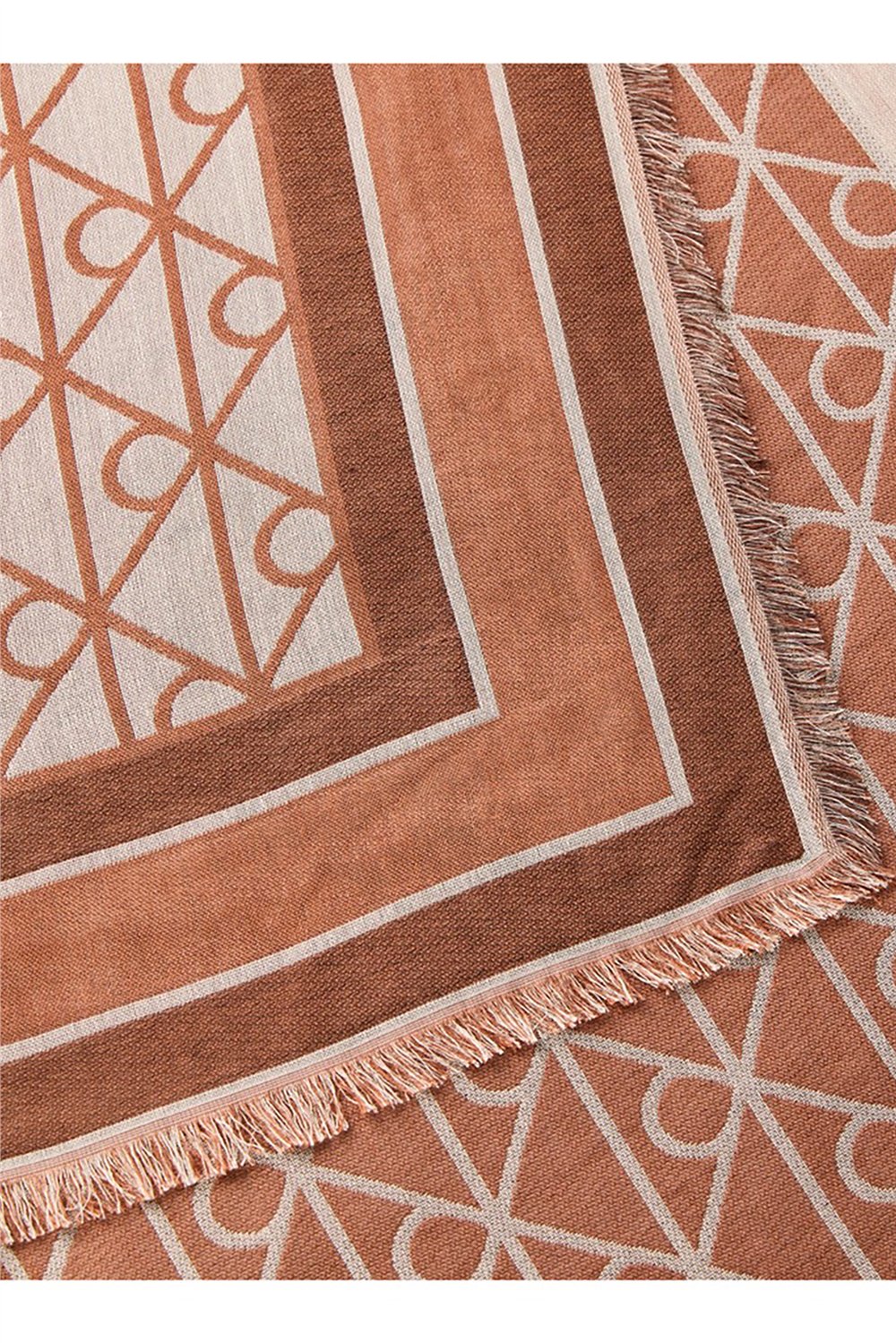 Calvin Klein Emblem Aop Jacquard Square Scarf Kadın Atkı