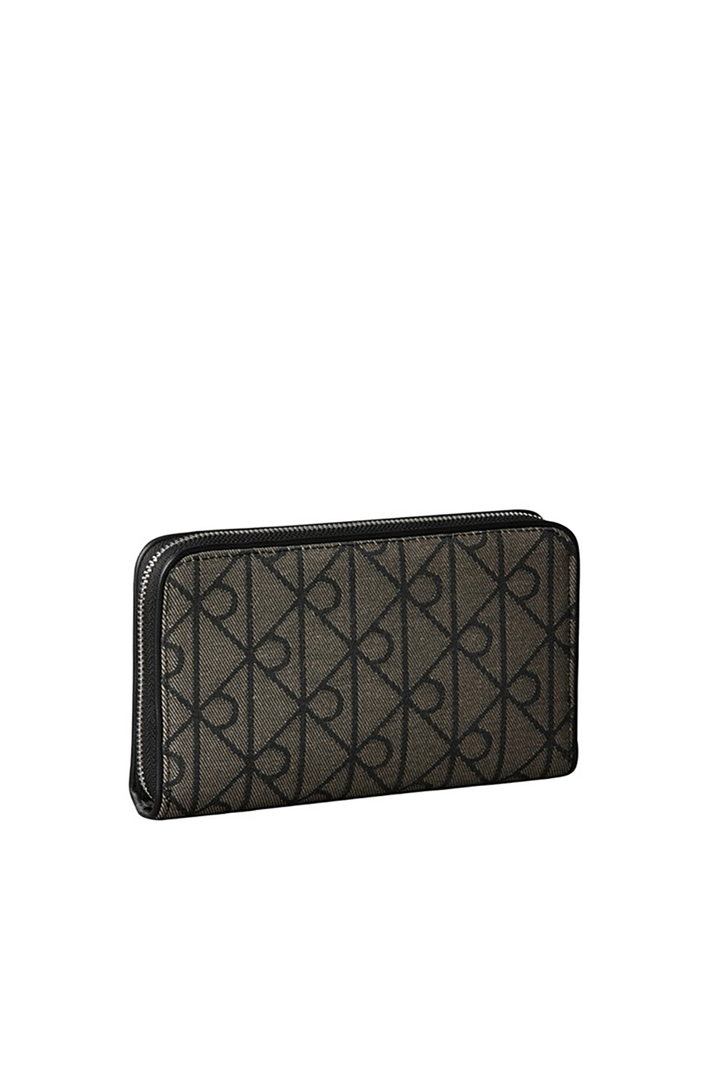 Calvin Klein Emblem Aop Jcqrd Passport Wallet Kadın Cüzdan Yeşil