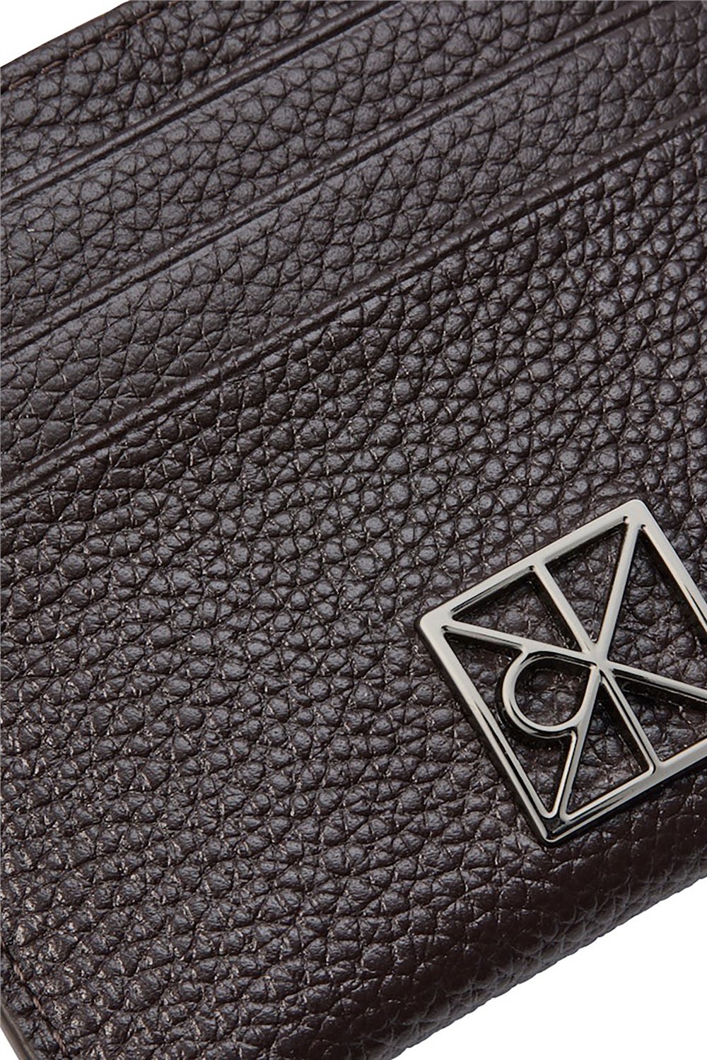 Calvin Klein Emblem Hw Pebble Cardholder Kadın Kartlık Kahverengi