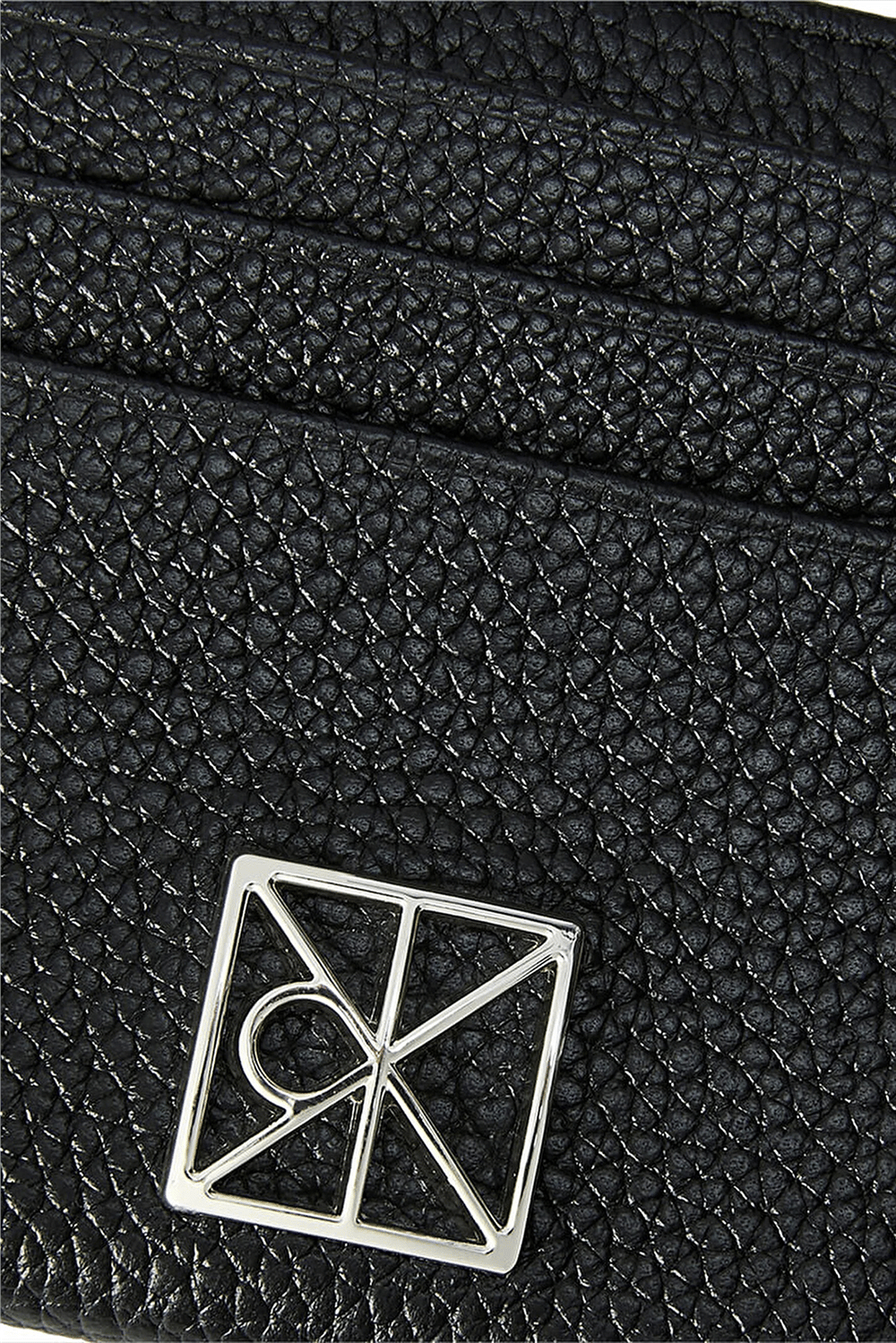 Calvin Klein Emblem Hw Pebble Cardholder Kadın Kartlık Siyah