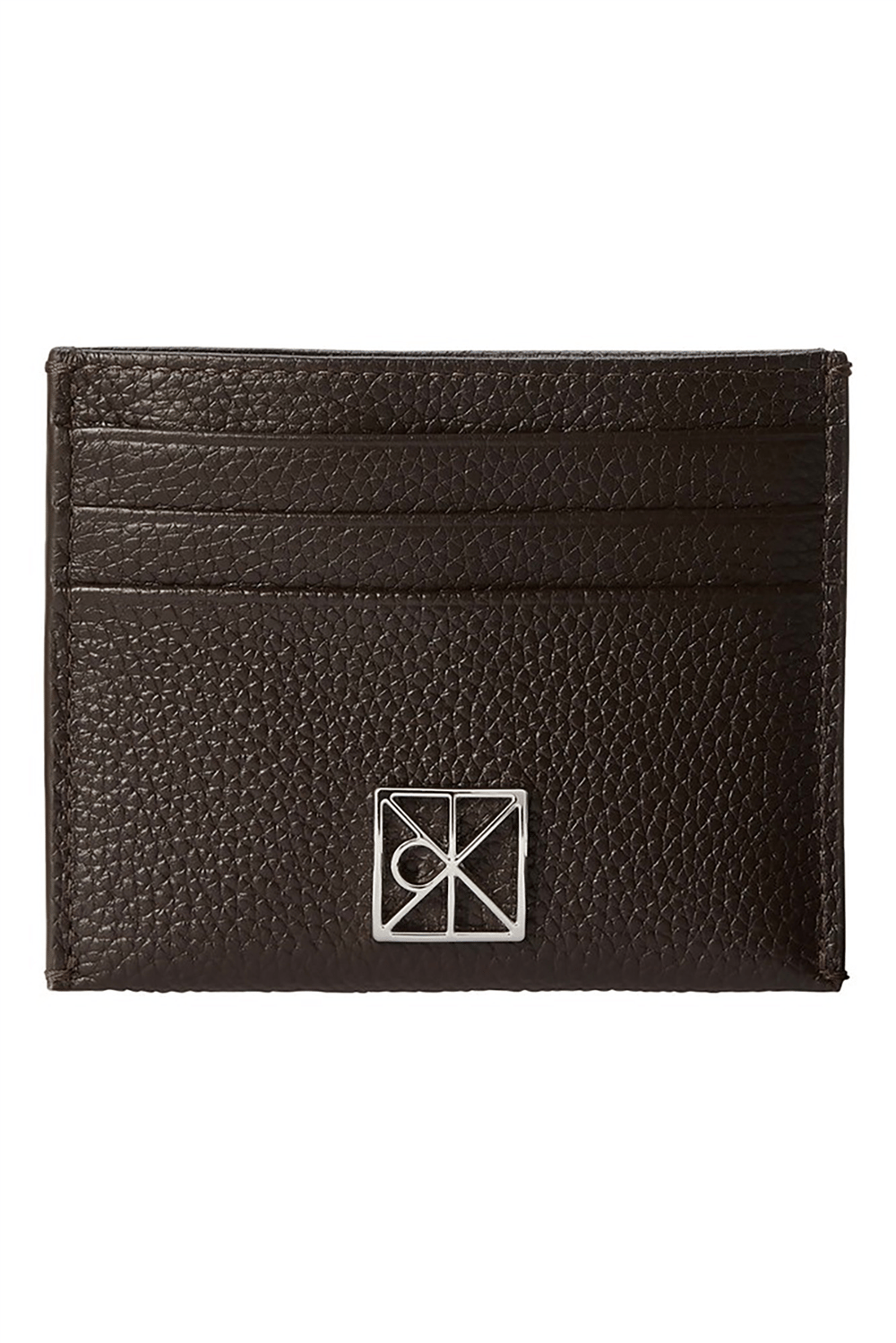 Calvin Klein Emblem Hw Pebble Cardholder Kadın Kartlık Kahverengi