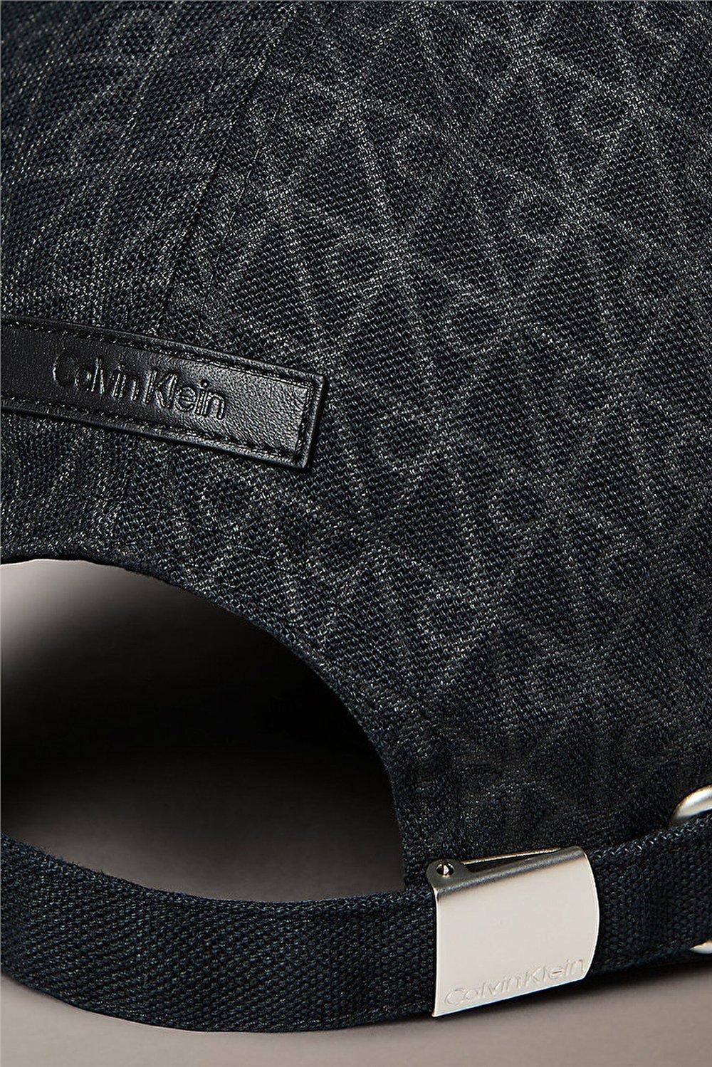 Calvin Klein Emblem Print W Leather Patch Cap Erkek Baseball Şapka