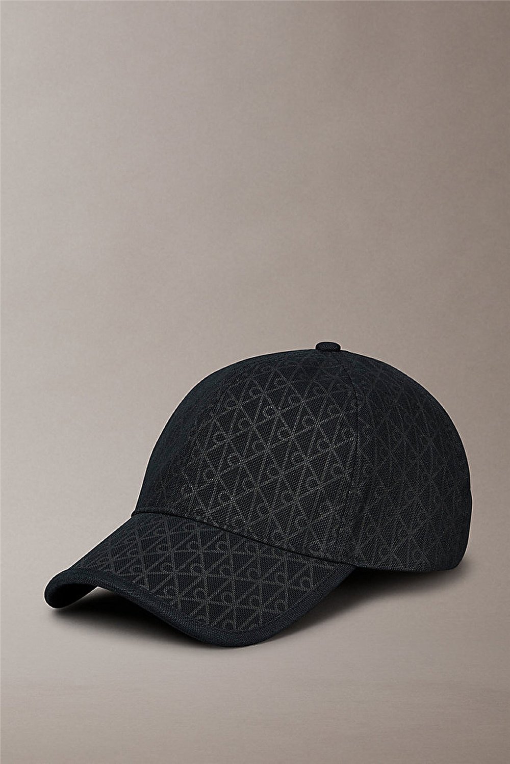 Calvin Klein Emblem Print W Leather Patch Cap Erkek Baseball Şapka