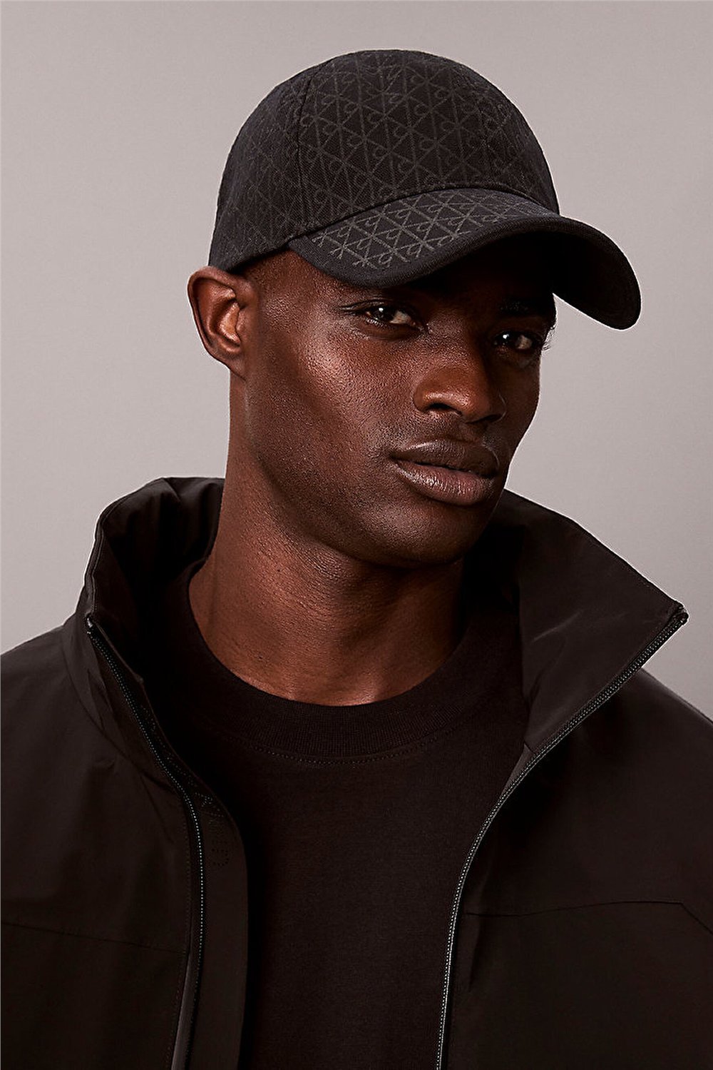 Calvin Klein Emblem Print W Leather Patch Cap Erkek Baseball Şapka