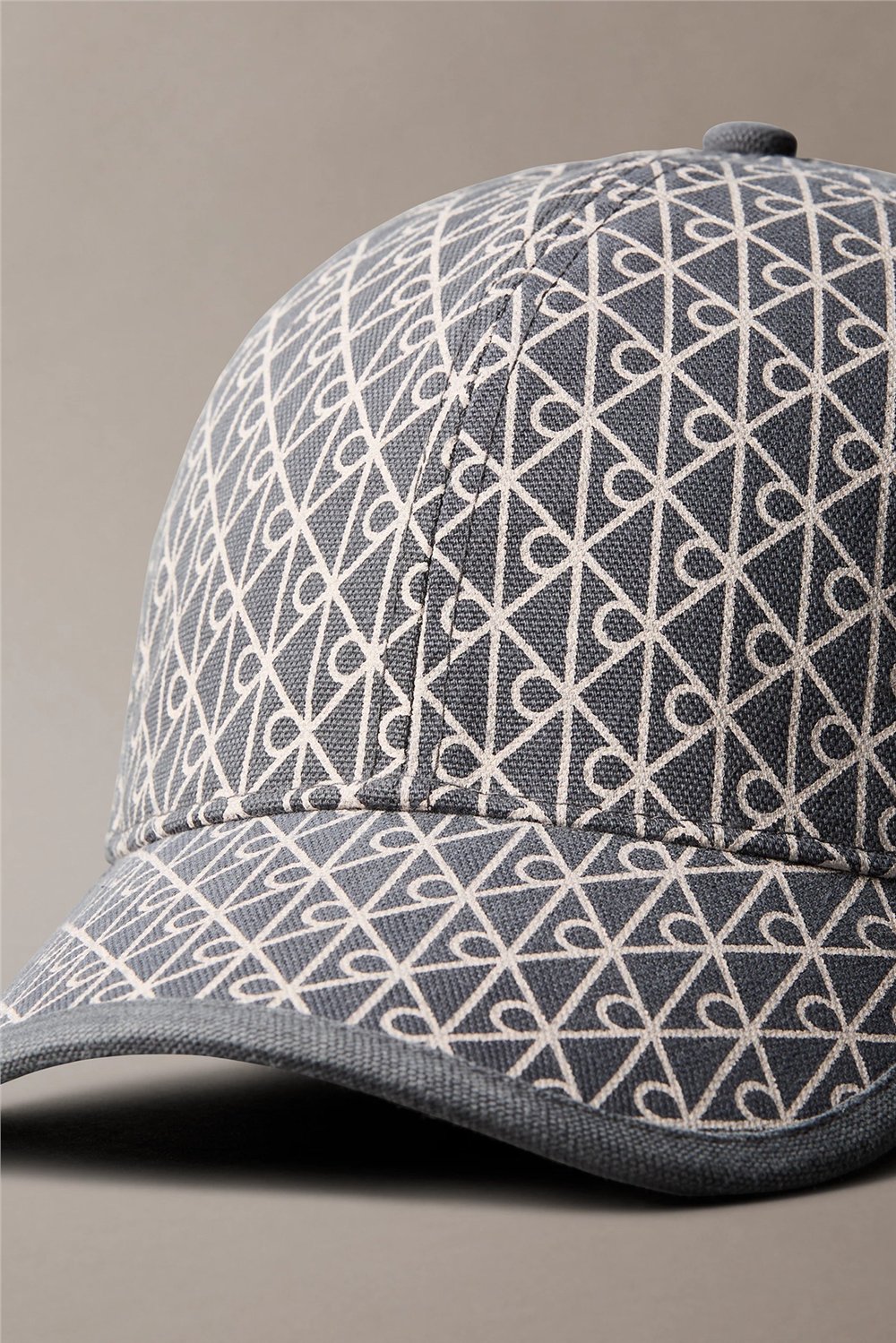 Calvin Klein Emblem Print W Leather Patch Cap Erkek Baseball Şapka