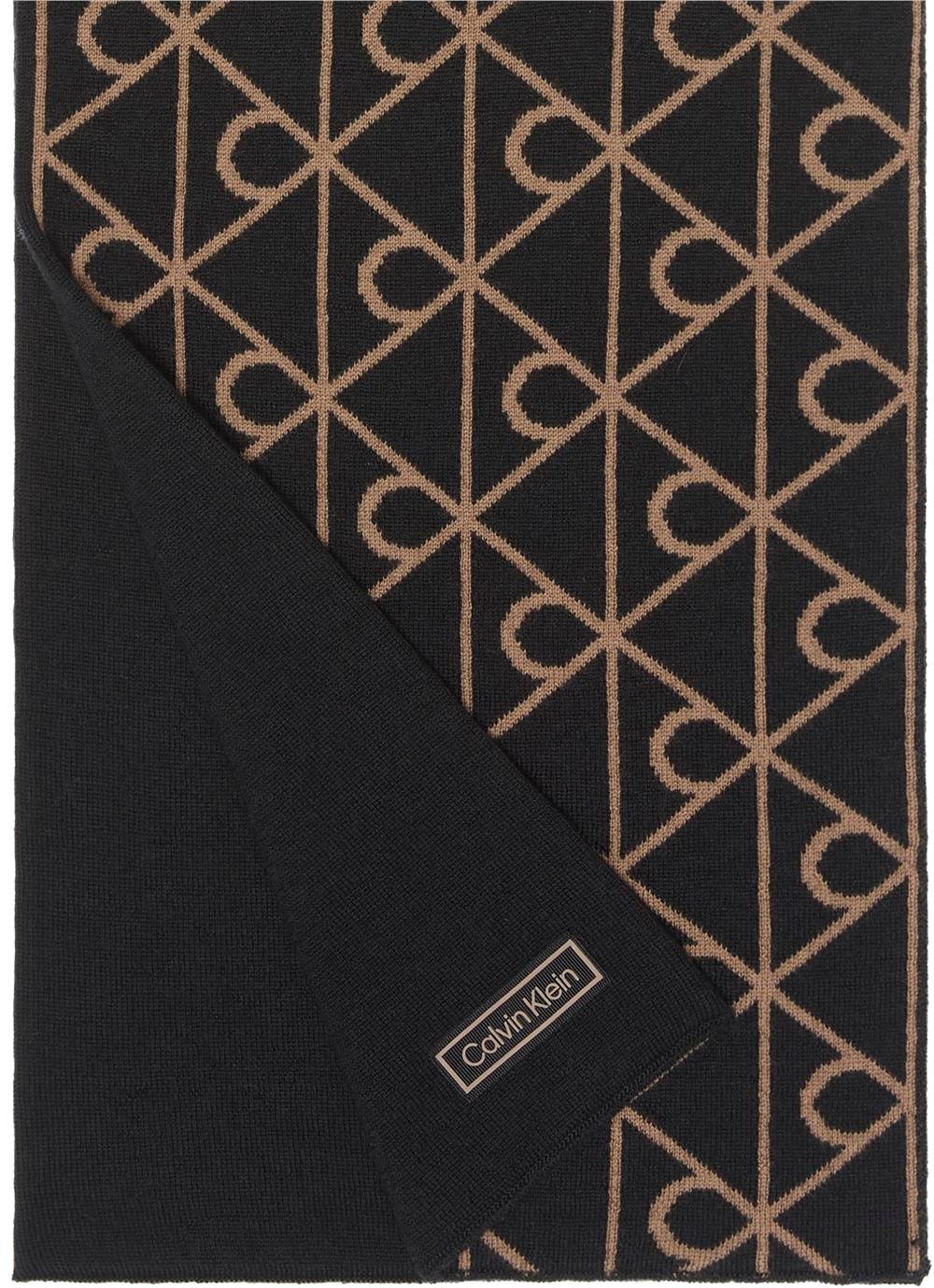 Calvin Klein Emblem ﻿Reversible Wool Hw Erkek Atkı