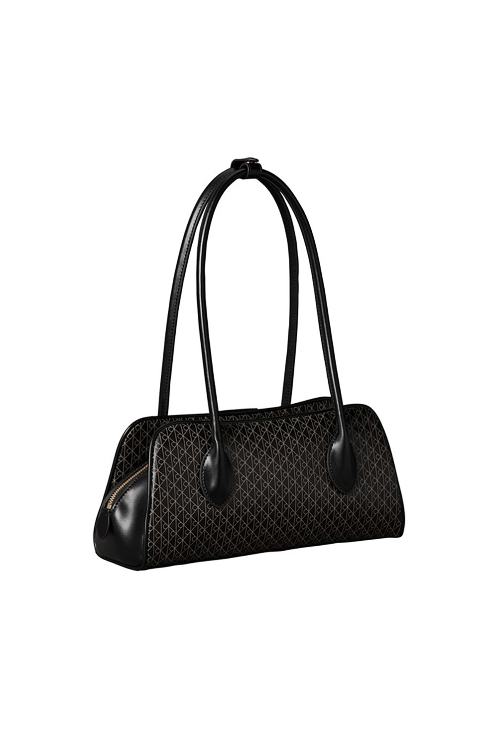 Calvin Klein Emblem Trio Aop Shoulder Bag Kadın Omuz Çantası Siyah