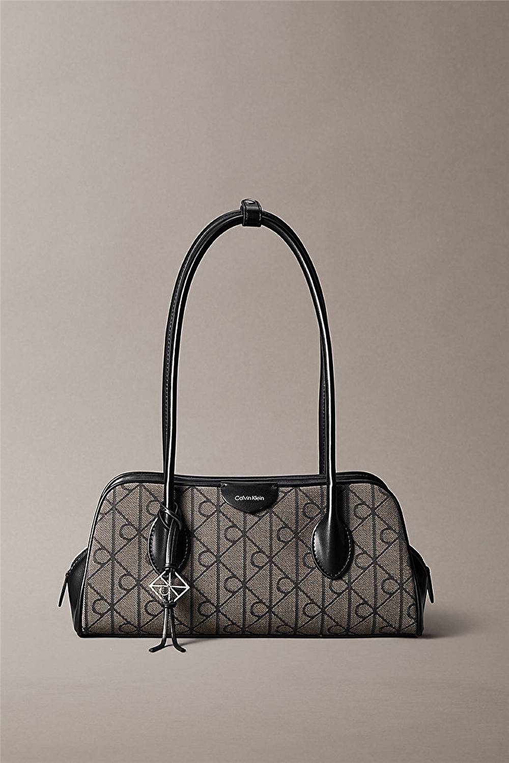 Calvin Klein Emblem Trio Jacquard Shoulder Ba Kadın Omuz Çantası