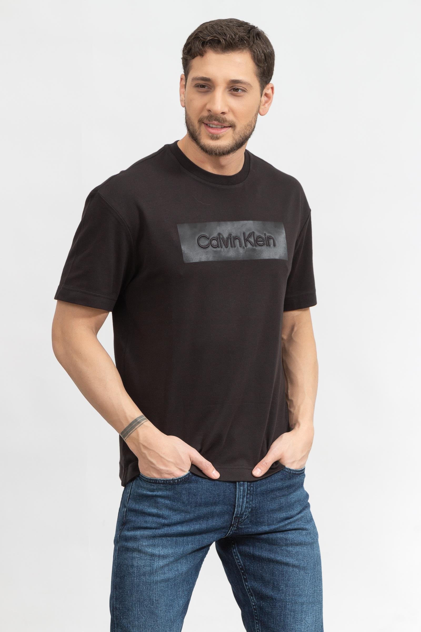 Calvin Klein Embroidered Comfort Erkek Bisiklet Yaka T-Shirt