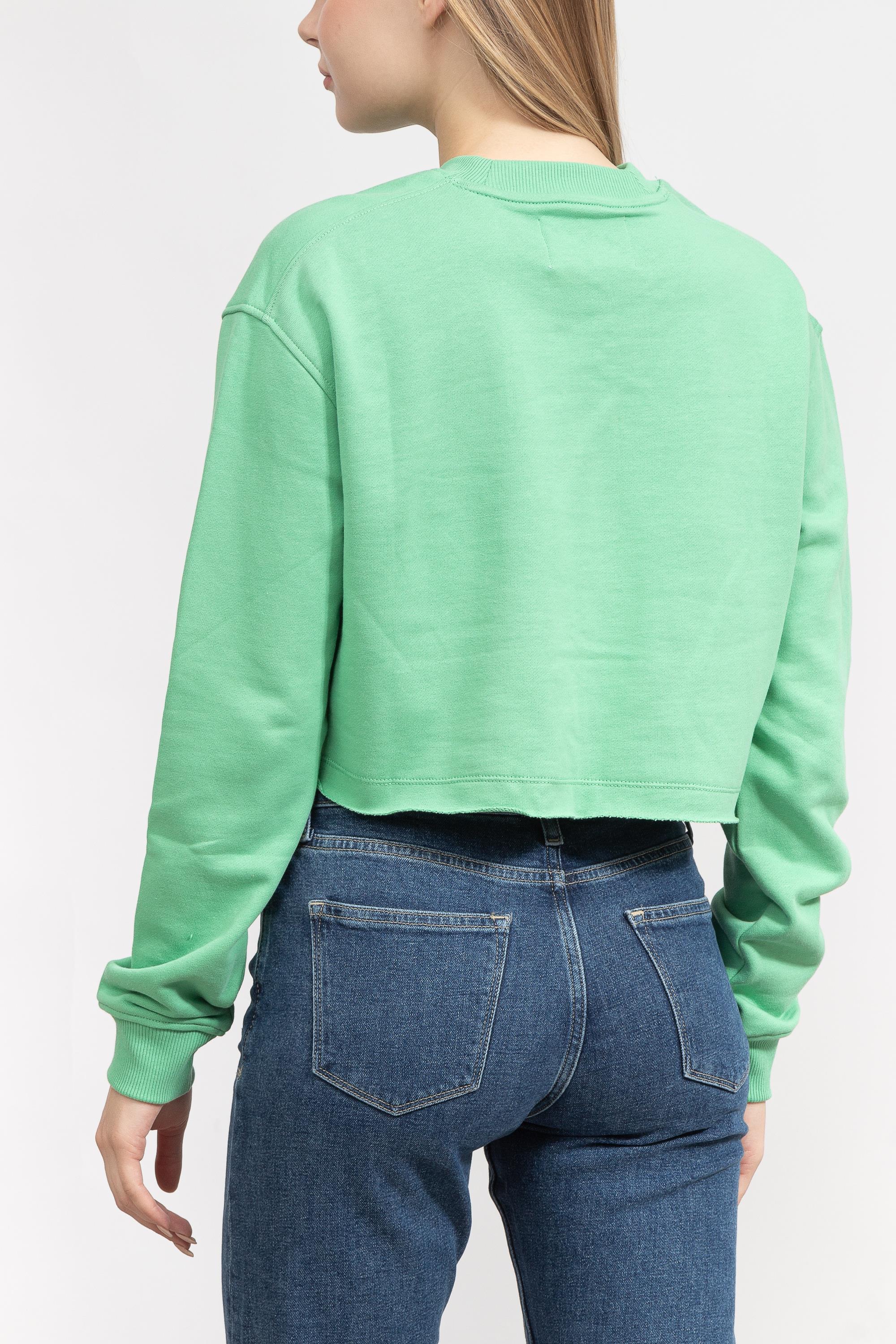 Calvin Klein Embroidered Monologo Kadın Bisiklet Yaka Sweatshirt