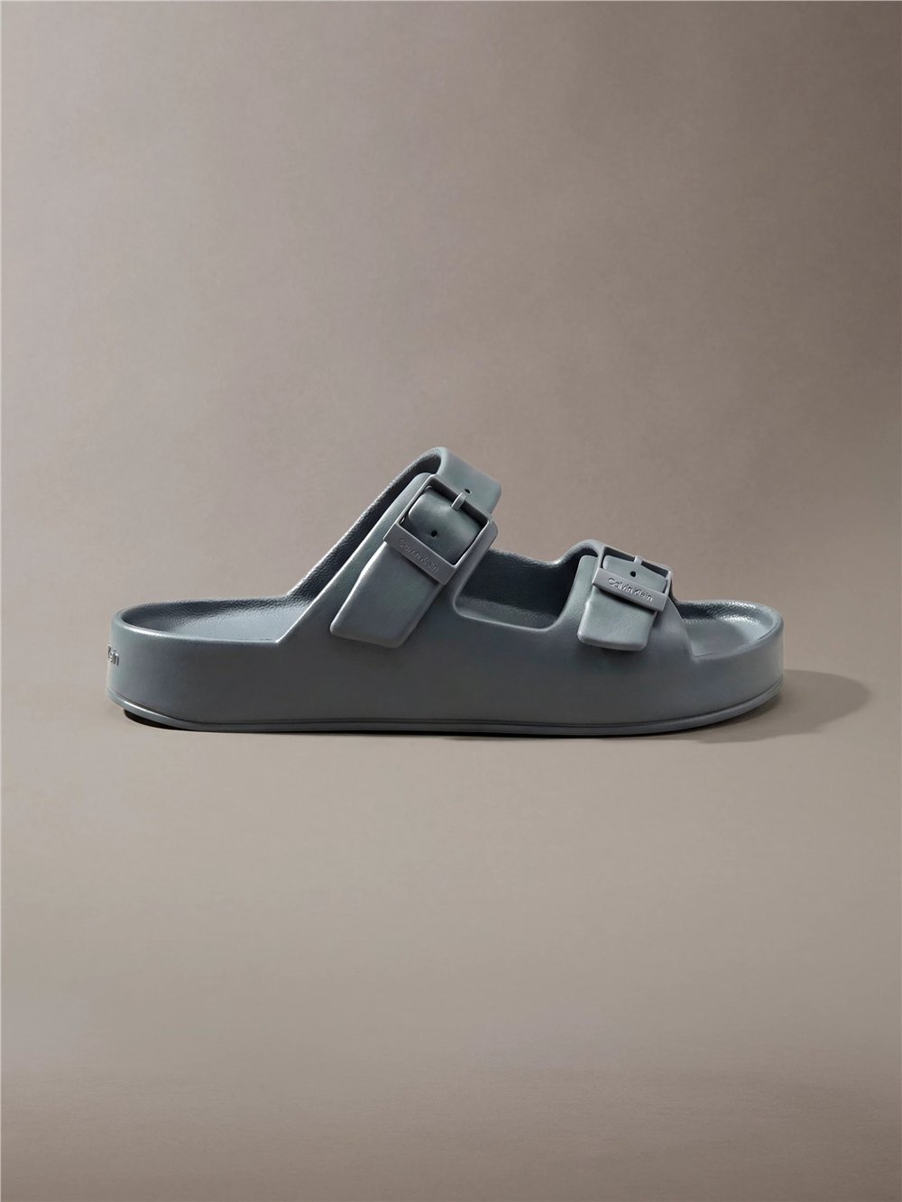 Calvin Klein Ergon Eva Double Bar Erkek Sandalet Gri