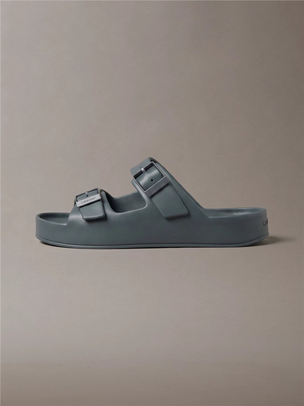 Calvin Klein Ergon Eva Double Bar Erkek Sandalet Gri