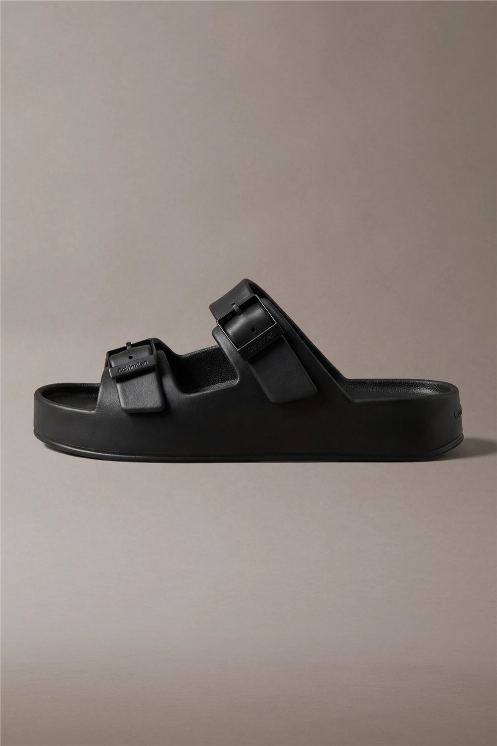 Calvin Klein Ergon Eva Double Bar Erkek Sandalet Siyah