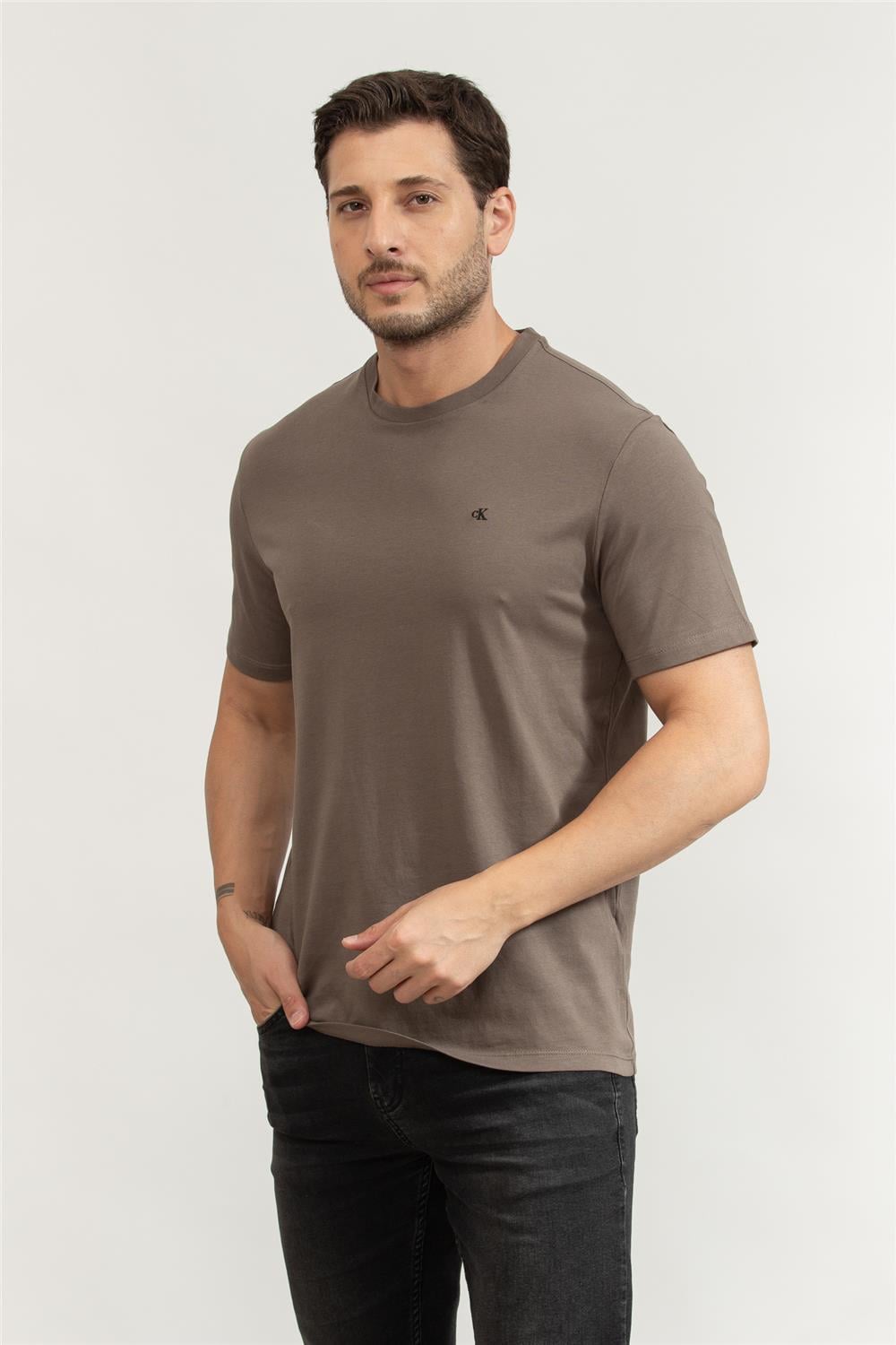 Calvin Klein Erkek Bisiklet Yaka T-Shirt