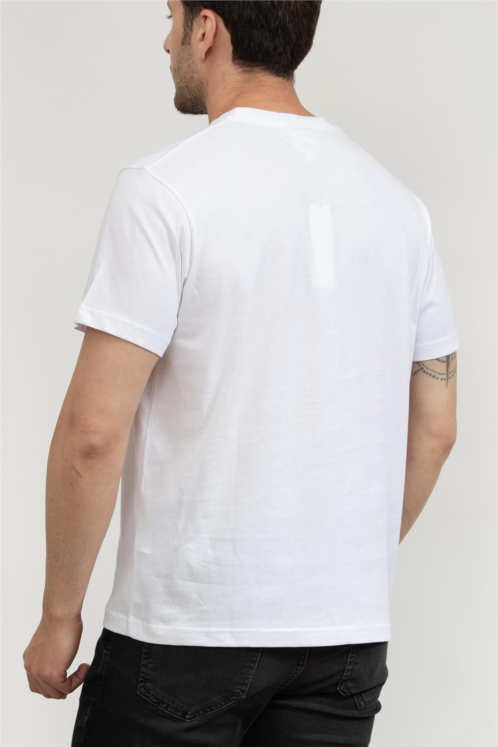 Calvin Klein Erkek Bisiklet Yaka T-Shirt