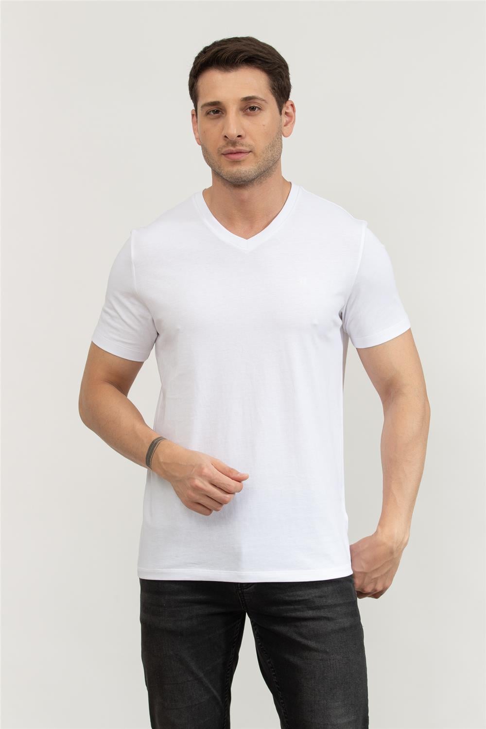 Calvin Klein Erkek Bisiklet Yaka T-Shirt