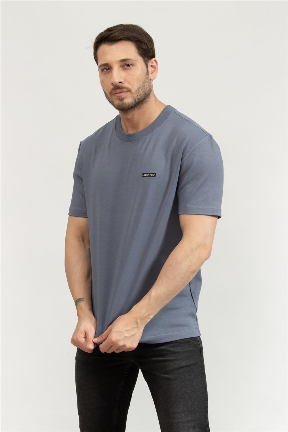 Calvin Klein Erkek Bisiklet Yaka T-Shirt
