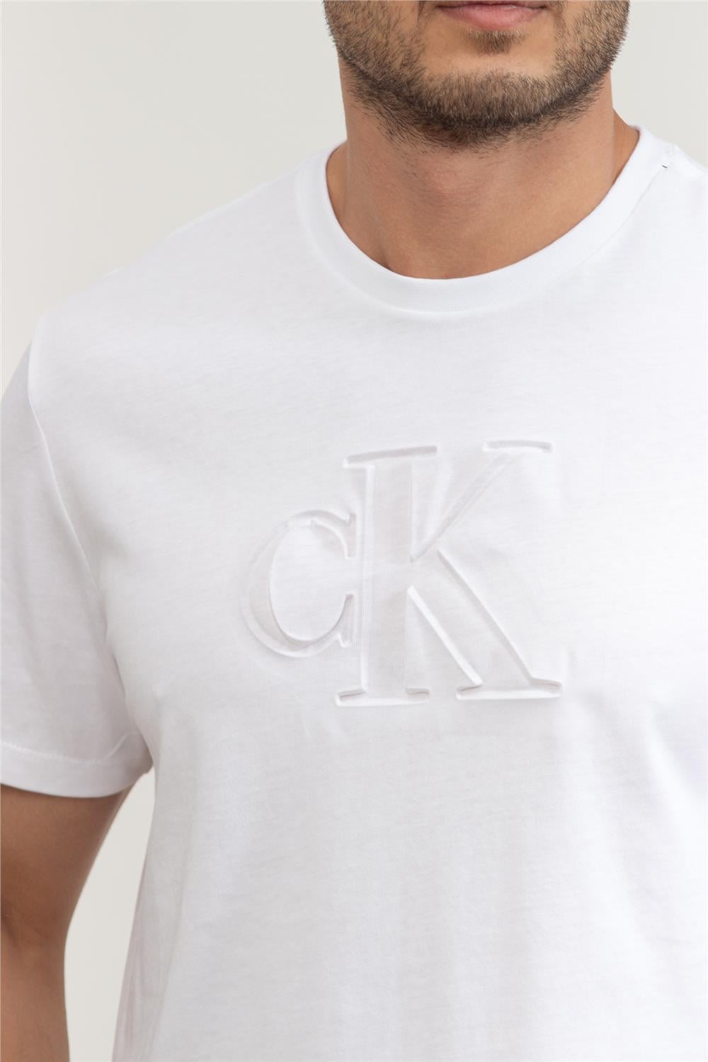 Calvin Klein Erkek Bisiklet Yaka T-Shirt