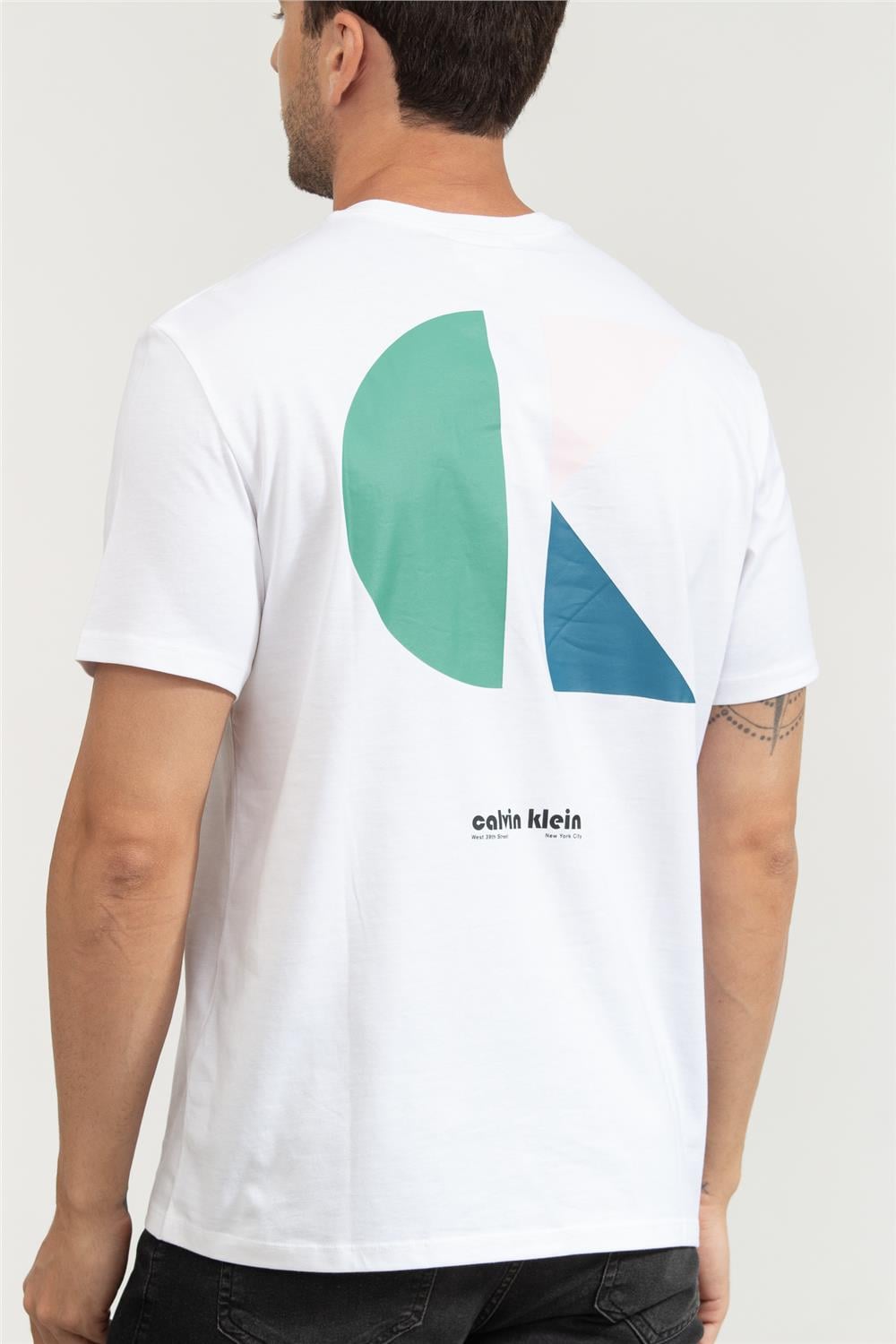 Calvin Klein Erkek Bisiklet Yaka T-Shirt