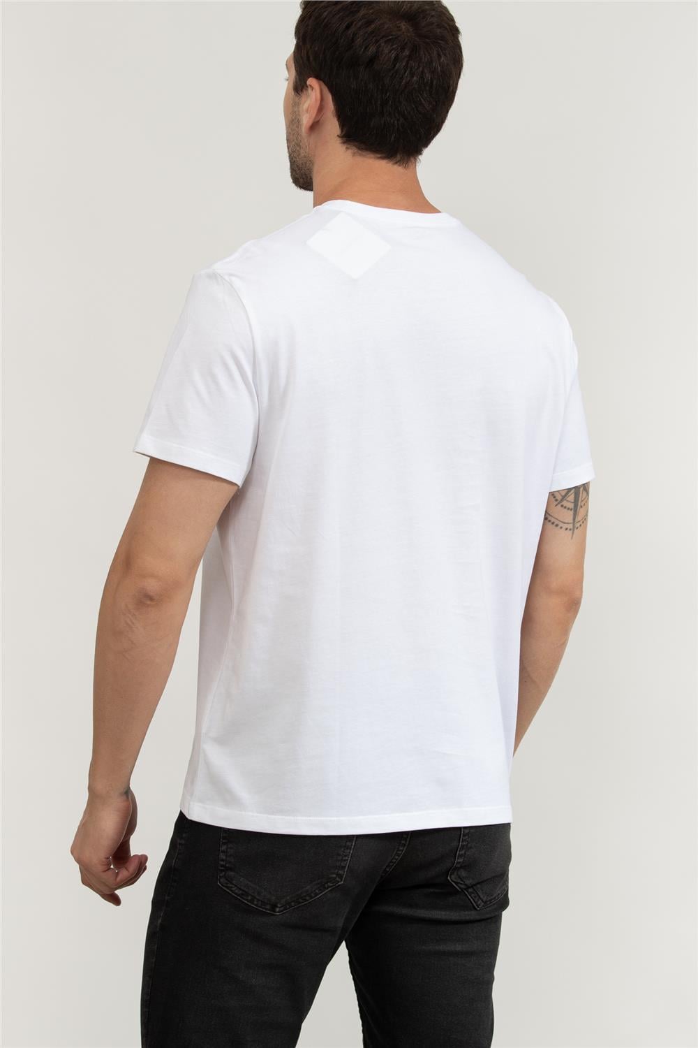 Calvin Klein Erkek Bisiklet Yaka T-Shirt