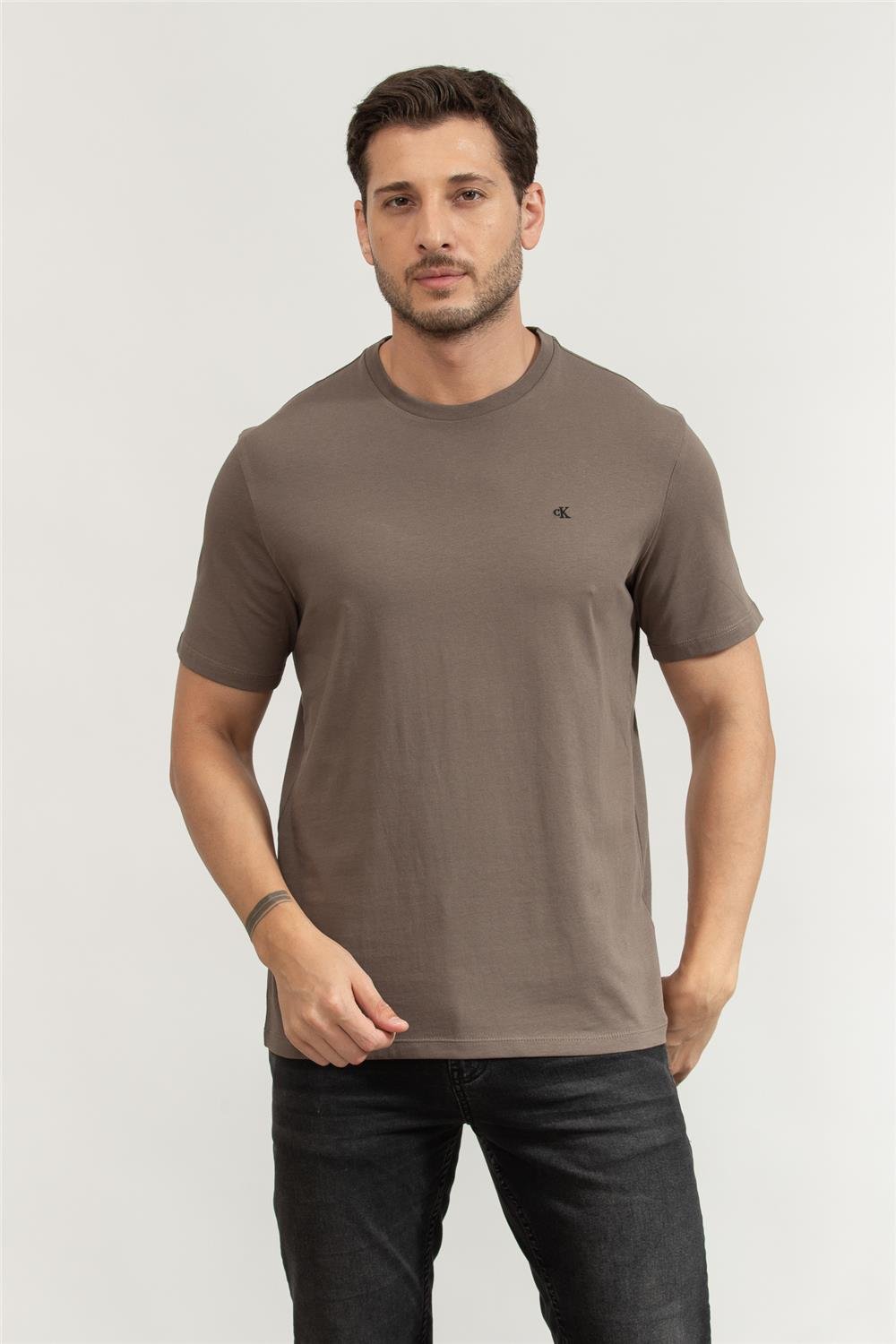 Calvin Klein Erkek Bisiklet Yaka T-Shirt