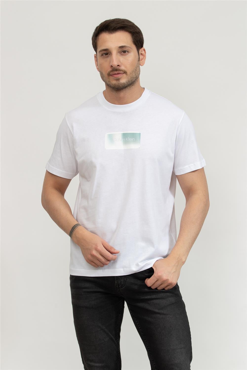 Calvin Klein Erkek Bisiklet Yaka T-Shirt