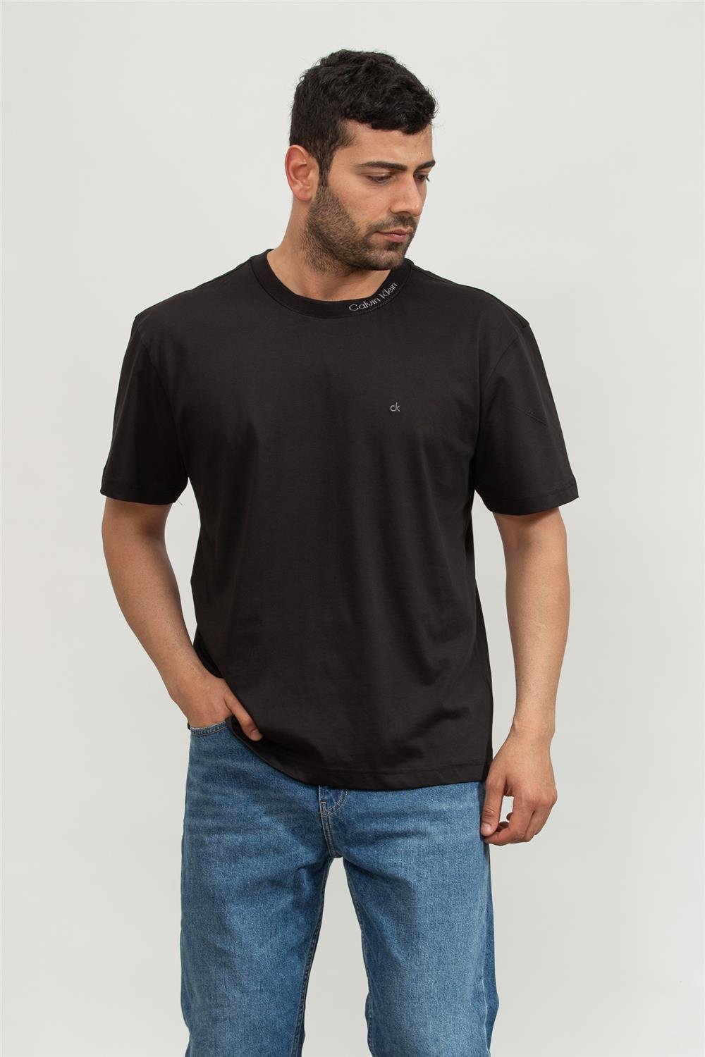 Calvin Klein Erkek Bisiklet Yaka T-Shirt