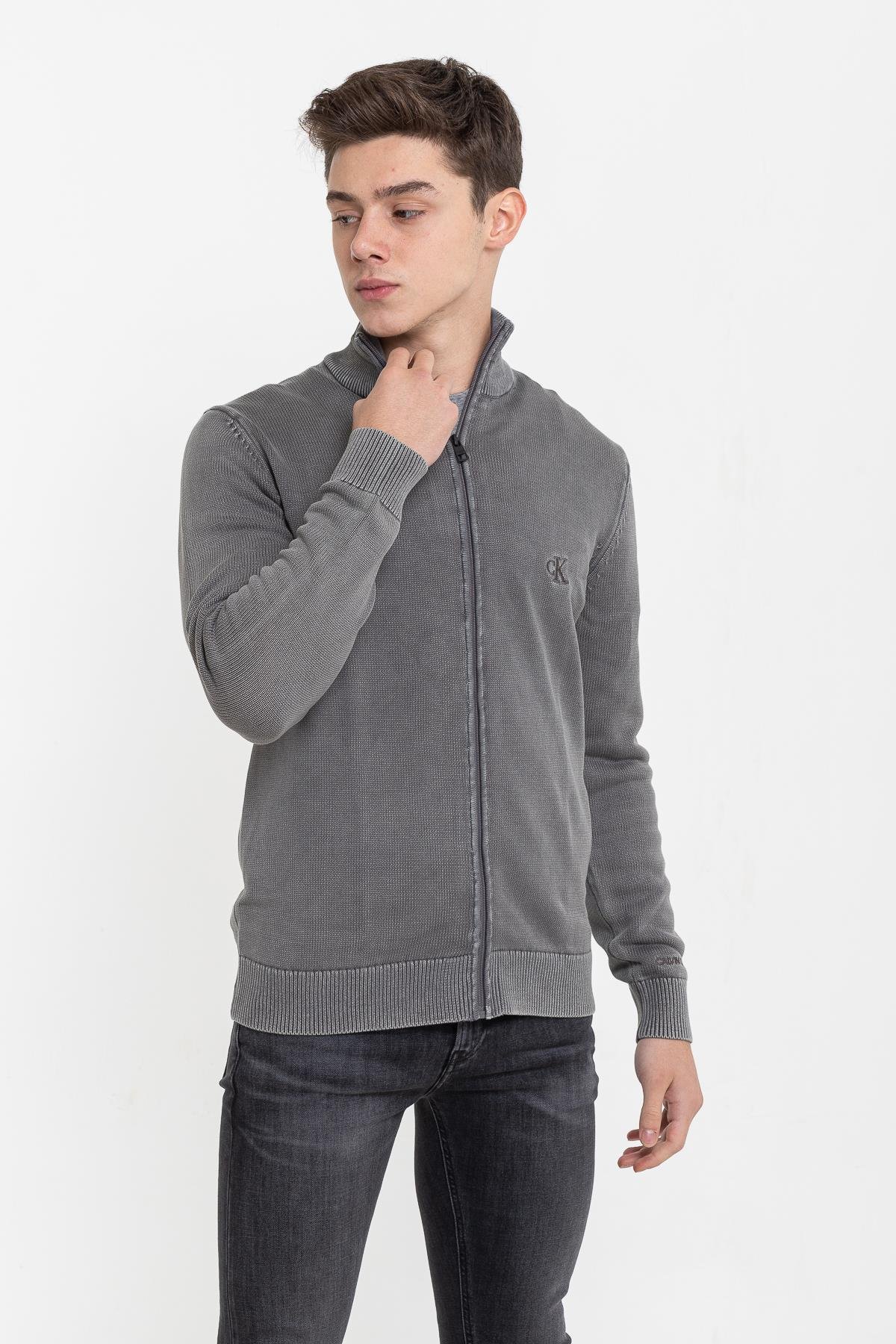 Calvin Klein Erkek Fermuarlı Sweatshirt