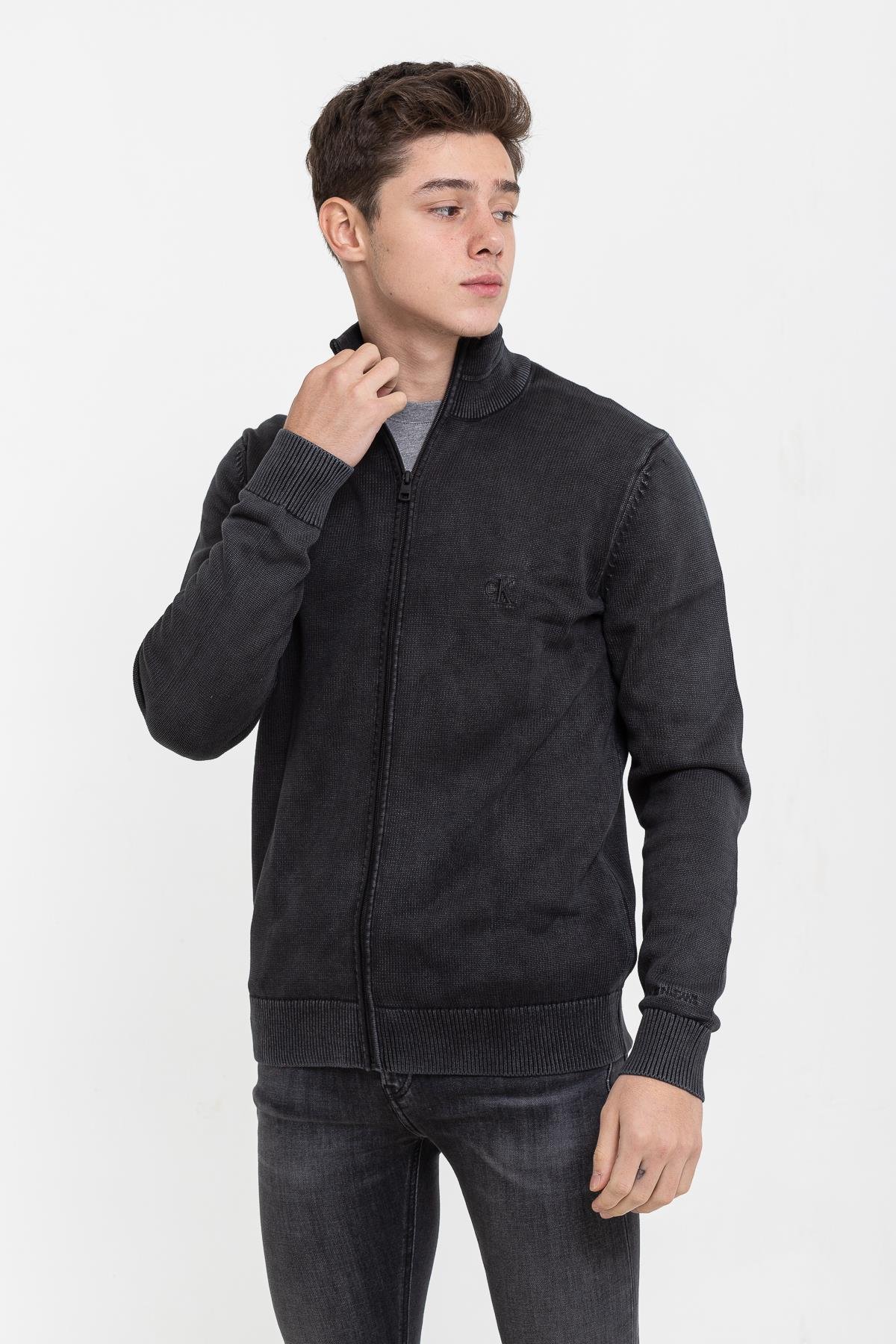 Calvin Klein Erkek Fermuarlı Sweatshirt
