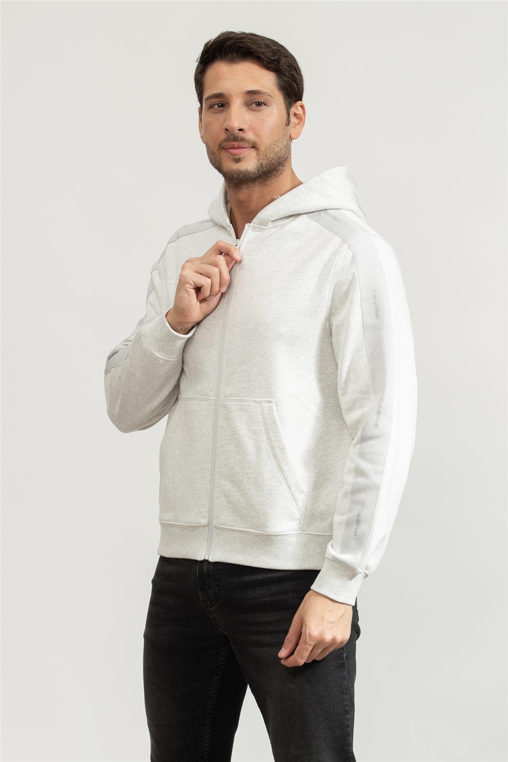 Calvin Klein Erkek Fermuarlı Sweatshirt