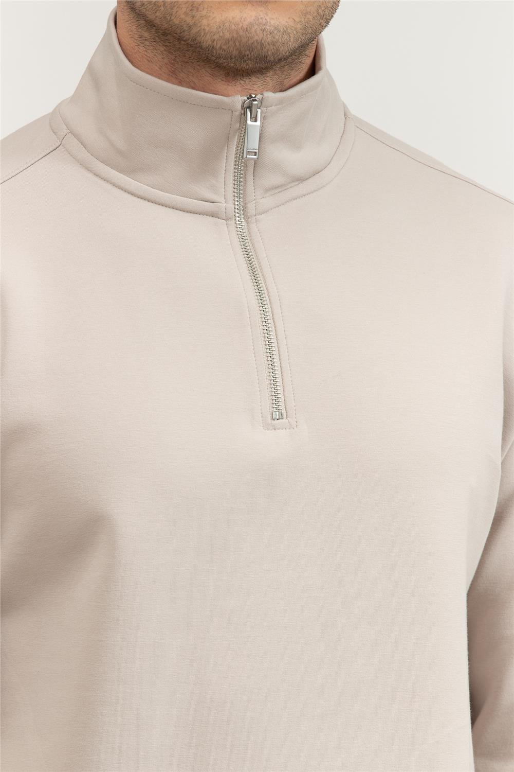 Calvin Klein Erkek Fermuarlı Sweatshirt