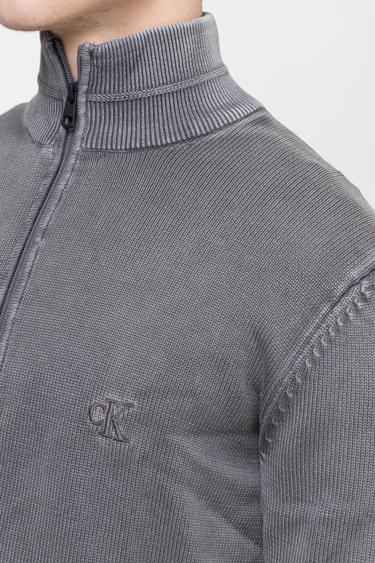 Calvin Klein Erkek Fermuarlı Sweatshirt