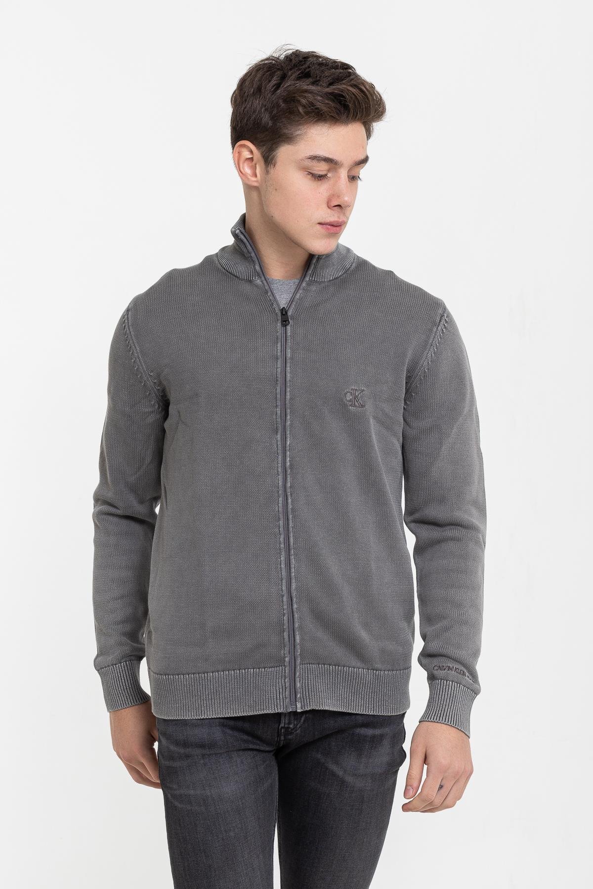 Calvin Klein Erkek Fermuarlı Sweatshirt