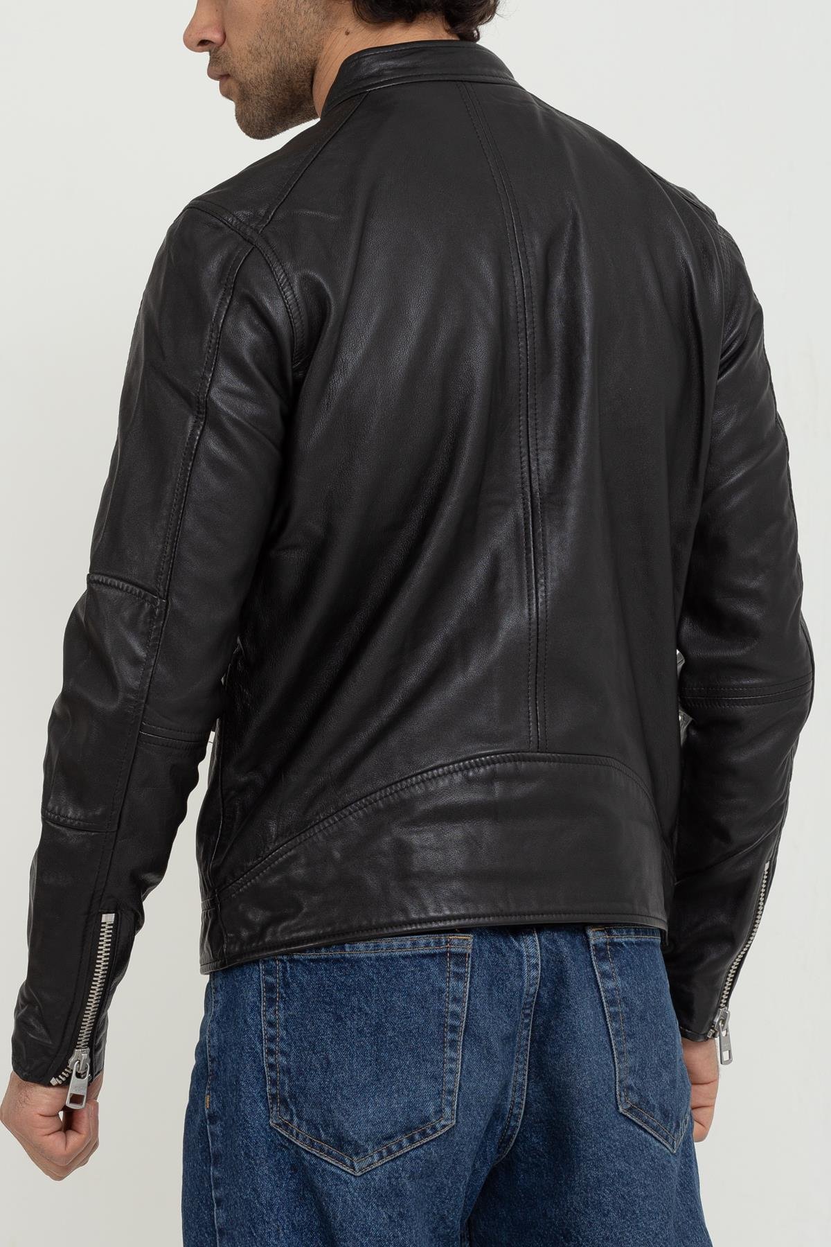 Calvin Klein Erkek Racer %100 Deri Mont
