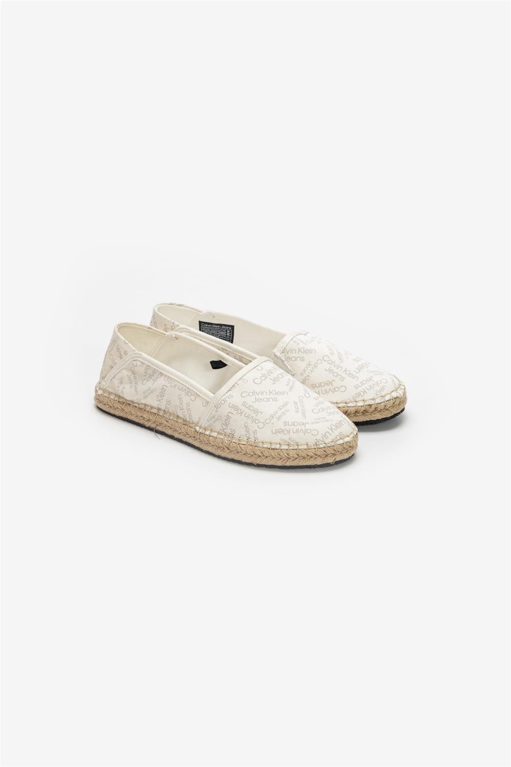 Calvin Klein Espadrilles Denim White Kadın Espadril