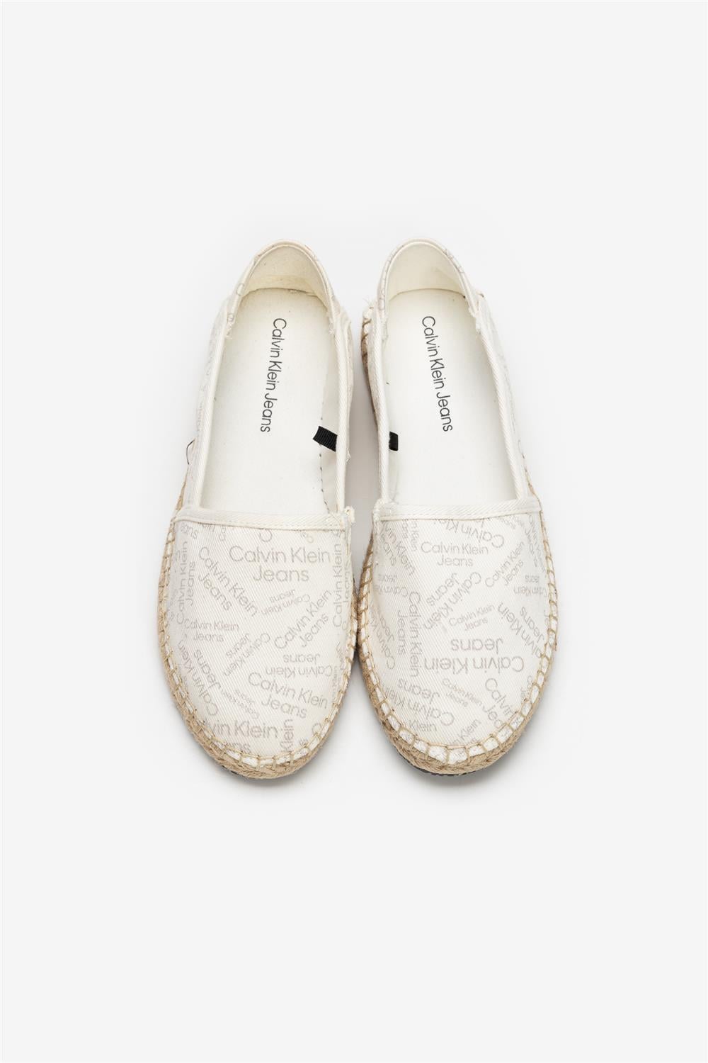 Calvin Klein Espadrilles Denim White Kadın Espadril