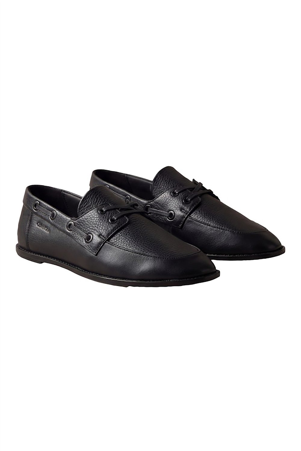 Calvin Klein Ess Boatshoe Lth Kadın Makosen Ayakkabı Siyah