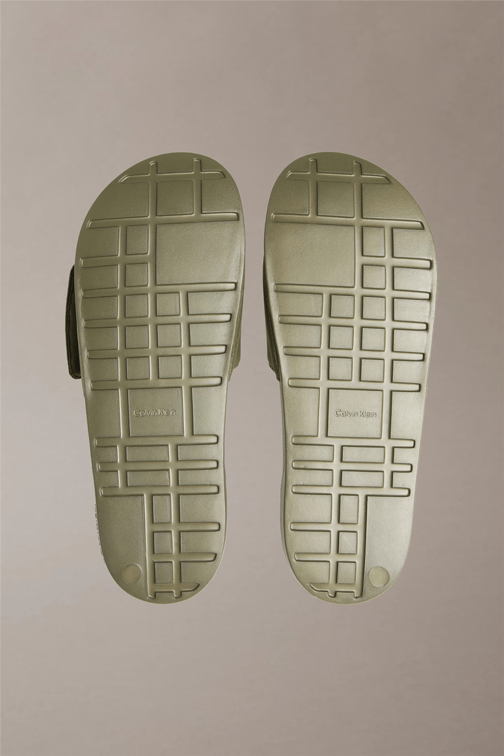 Calvin Klein Ess Slide Adj Monobr Erkek Terlik Bej