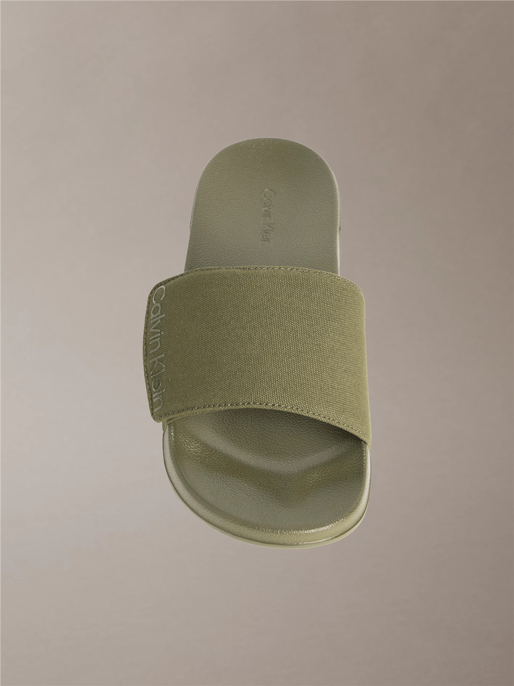 Calvin Klein Ess Slide Adj Monobr Erkek Terlik Bej