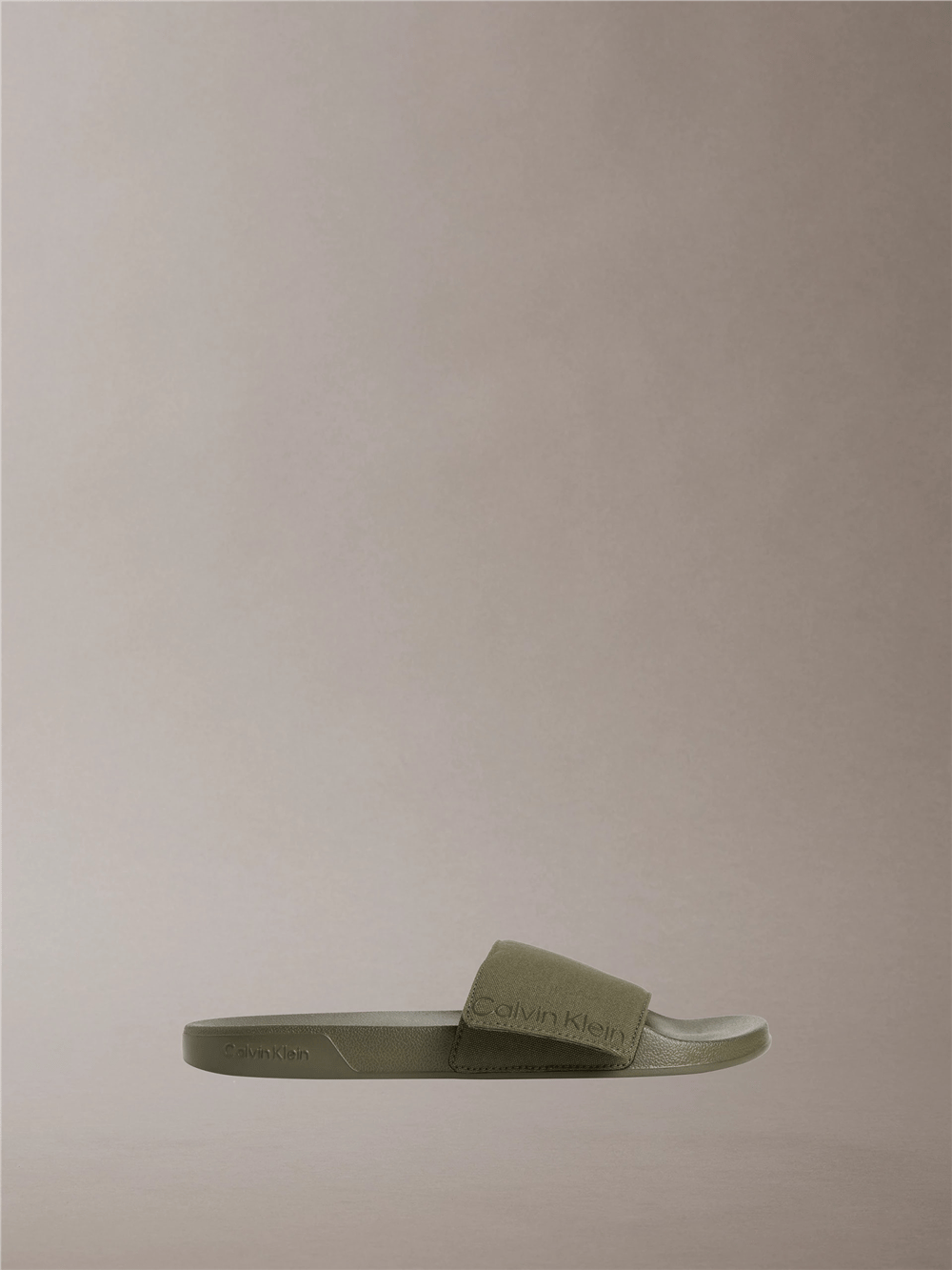 Calvin Klein Ess Slide Adj Monobr Erkek Terlik Bej