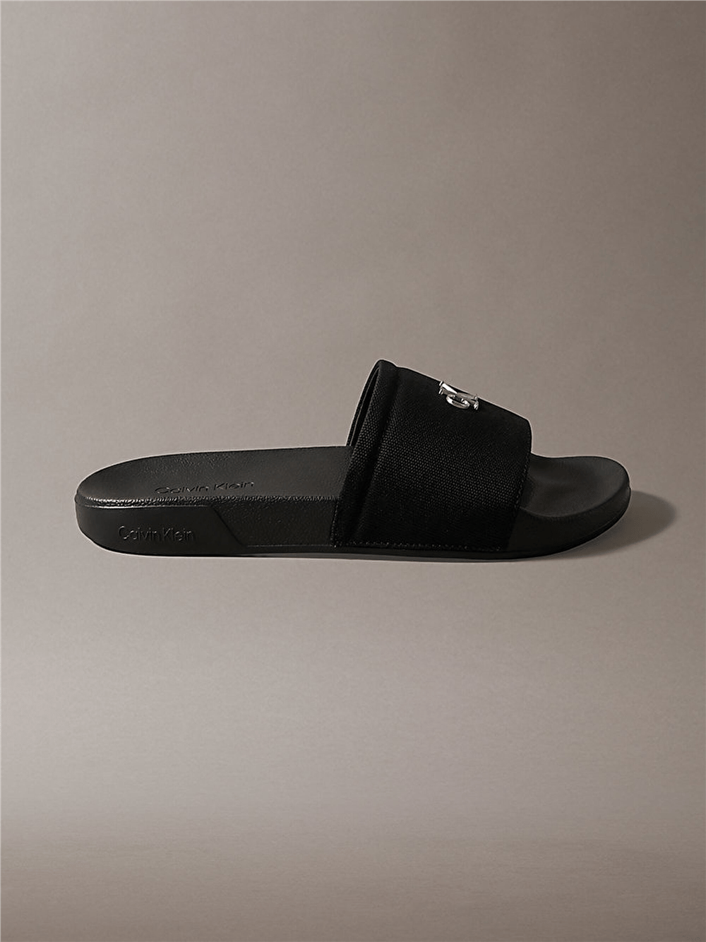 Calvin Klein Ess Slide Canvas Hdw Kadın Terlik Siyah