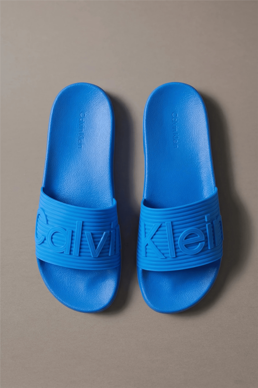 Calvin Klein Ess Slide Texture Erkek Terlik Mavi