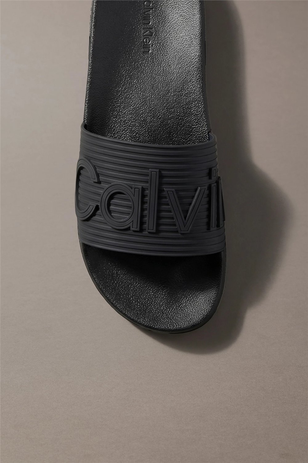 Calvin Klein Ess Slide Texture Erkek Terlik Siyah