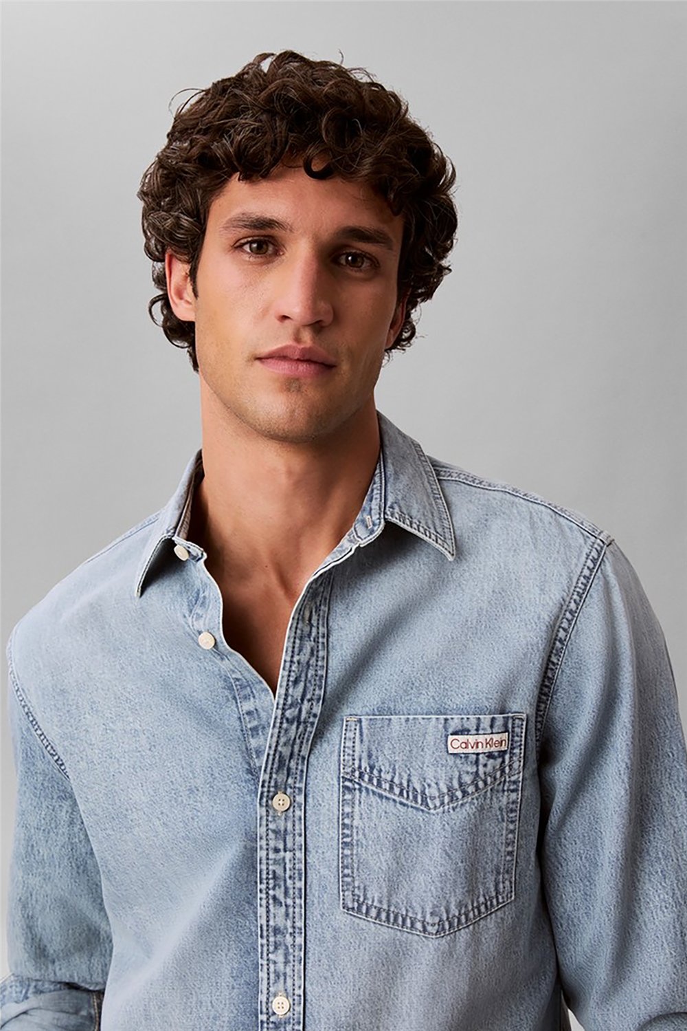 Calvin Klein Essential Classic Pale Blue Ston Erkek Gömlek