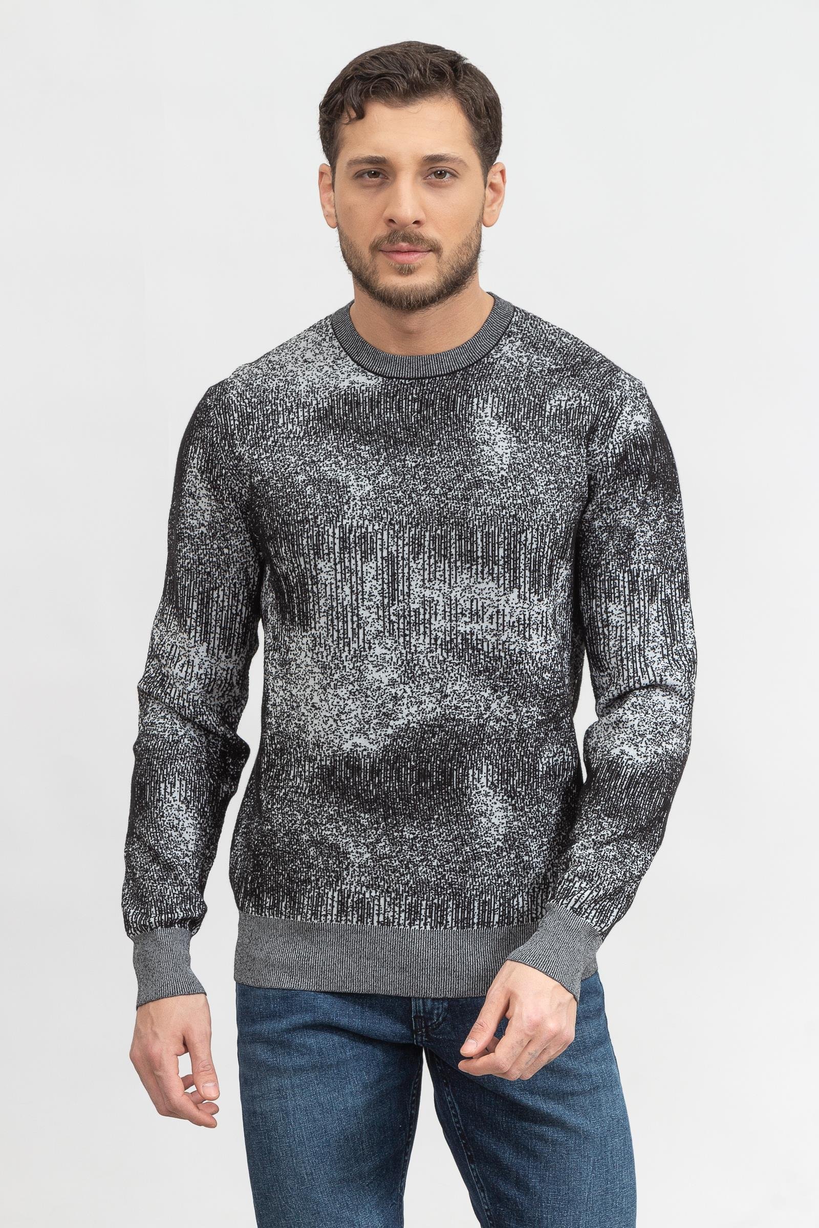 Calvin Klein Fancy Jacquard Sweater Erkek Triko
