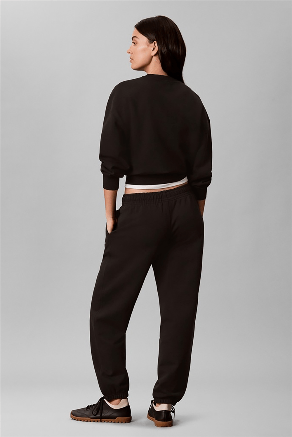 Calvin Klein Feminine Logo Kadın Eşofman Altı Siyah
