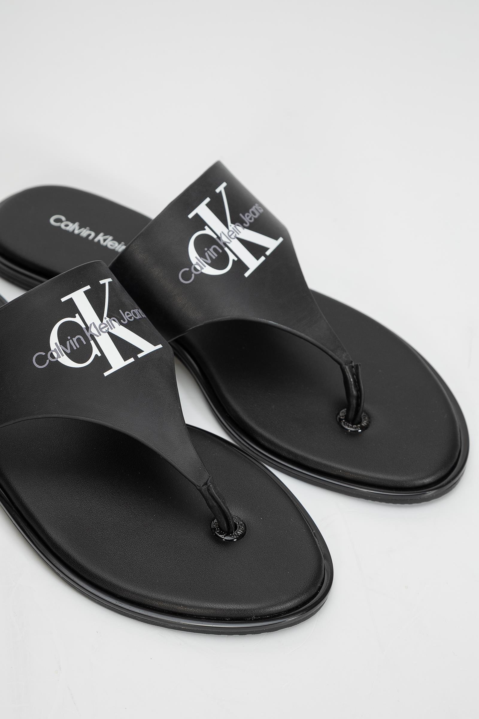 Calvin Klein Flat Sandal Toe Slide Lth Kadın Sandalet