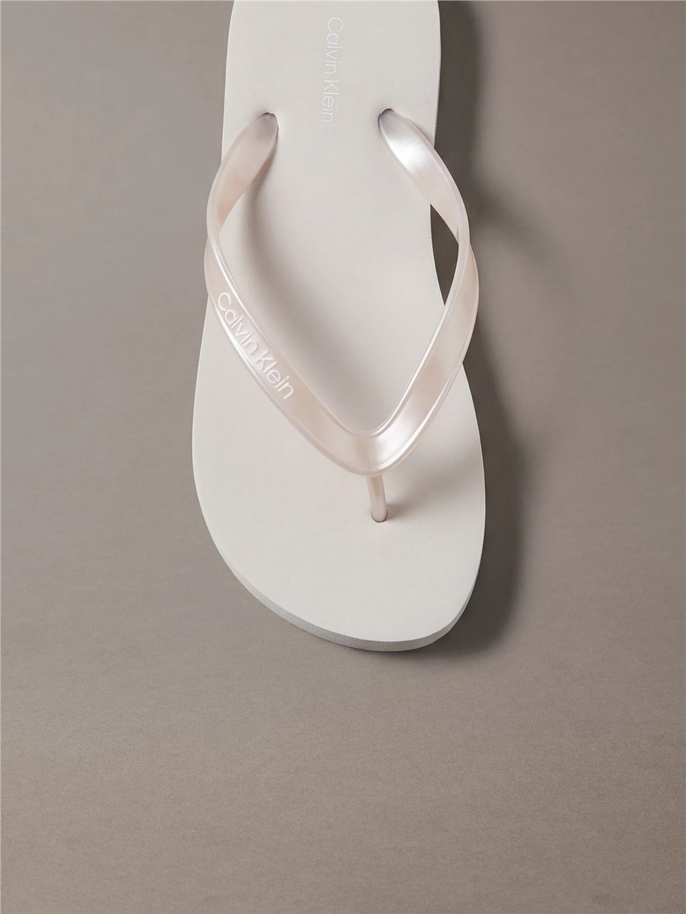 Calvin Klein Flip Flop Tpu Metall Kadın Terlik Gri